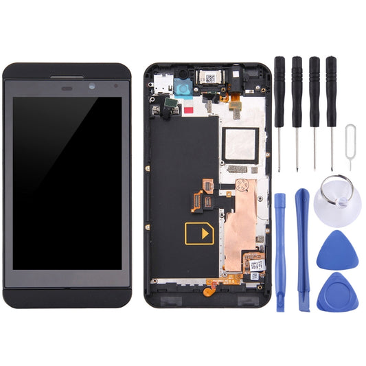 LCD Screen and Digitizer Full Assembly with Frame for BlackBerry Z10 4G(Black) - For BlackBerry by buy2fix | Online Shopping UK | buy2fix