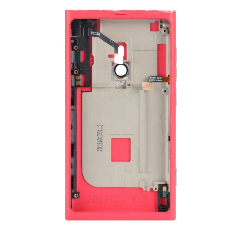 Battery Back Cover with Buttons for Nokia Lumia 800(Pink) - Back Cover by buy2fix | Online Shopping UK | buy2fix