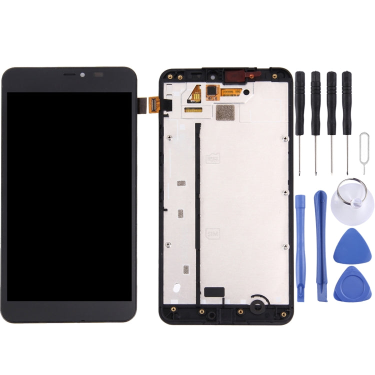 LCD Screen and Digitizer Full Assembly with Frame for Microsoft Lumia 640 XL(Black) - For Microsoft by buy2fix | Online Shopping UK | buy2fix