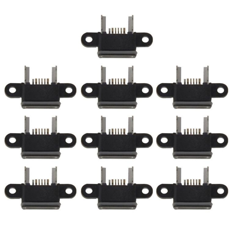 10 PCS Charging Port Dock Connector  for Xiaomi Mi 4(Black) - Tail Connector by buy2fix | Online Shopping UK | buy2fix