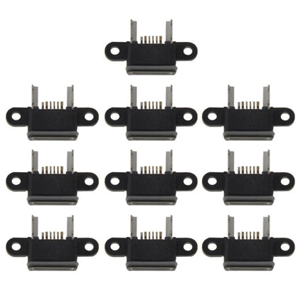 10 PCS Charging Port Dock Connector  for Xiaomi Mi 4(Black) - Tail Connector by buy2fix | Online Shopping UK | buy2fix