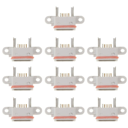 10 PCS Charging Port Dock Connector  for Xiaomi Mi 4(White) - Tail Connector by buy2fix | Online Shopping UK | buy2fix
