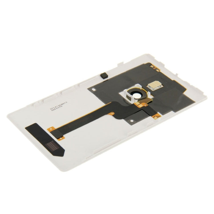 Housing Battery Back Cover With Flex Cable for Nokia Lumia 925(White) - Full Housing Cover by buy2fix | Online Shopping UK | buy2fix