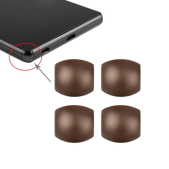 4 PCS Frontblendenkante für Sony Xperia Z3 (Kaffee)