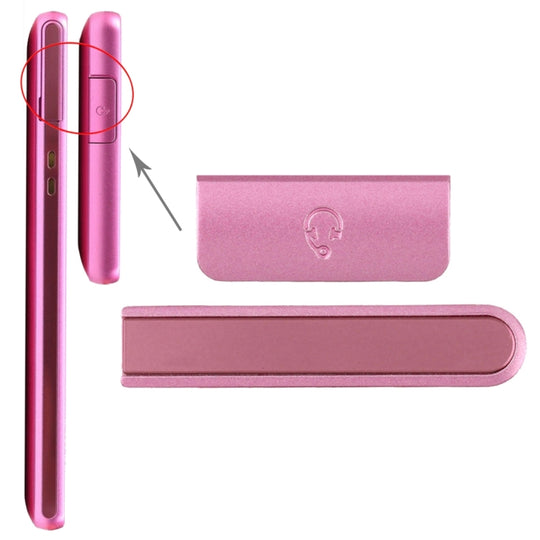 Kopfhörertaste &amp; Lautstärketaste für Sony Xperia ZR / M36h (Magenta)