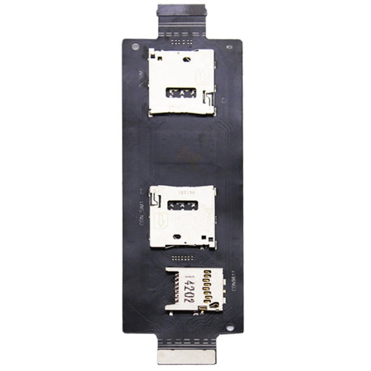 SIM SD Card Reader Contact Flex Cable Ribbon for Asus Zenfone 2 / ZE500ML / ZE500 - Tail Connector by buy2fix | Online Shopping UK | buy2fix