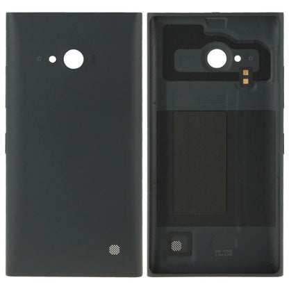 Solid Color Plastic Battery  Back Cover for Nokia Lumia 730(Black) - Back Cover by buy2fix | Online Shopping UK | buy2fix