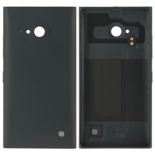 Solid Color Plastic Battery  Back Cover for Nokia Lumia 730(Black) - Back Cover by buy2fix | Online Shopping UK | buy2fix