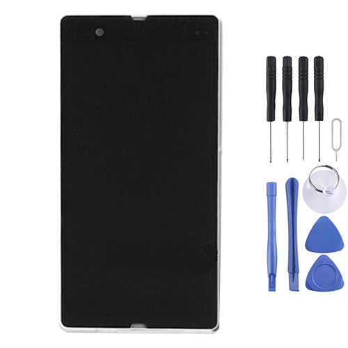 LCD Display + Touch Panel with Frame for Sony Xperia Z / L36H / C6603 / C6602(White) by buy2fix