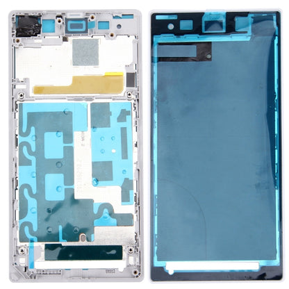 Front Housing LCD Frame Bezel Plate for Sony Xperia Z1 / C6902 / L39h / C6903 / C6906 / C6943(White) by buy2fix