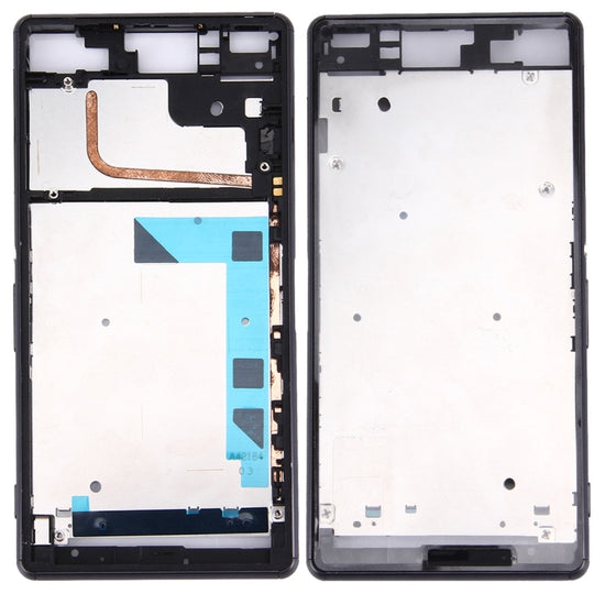 Vorderes Gehäuse LCD-Rahmenblende für Sony Xperia Z3 / L55w / D6603 (Schwarz)