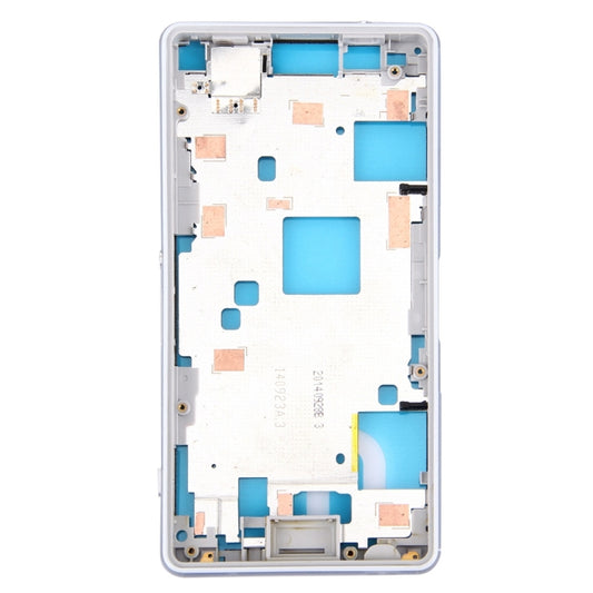 Front Housing LCD Frame Bezel Plate for Sony Xperia Z3 Compact / D5803 / D5833(White) - Frame Bezel Plate by buy2fix | Online Shopping UK | buy2fix