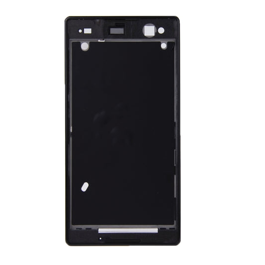 Front Housing  with Adhesive for Sony Xperia C3(Black) - Frame Bezel Plate by buy2fix | Online Shopping UK | buy2fix