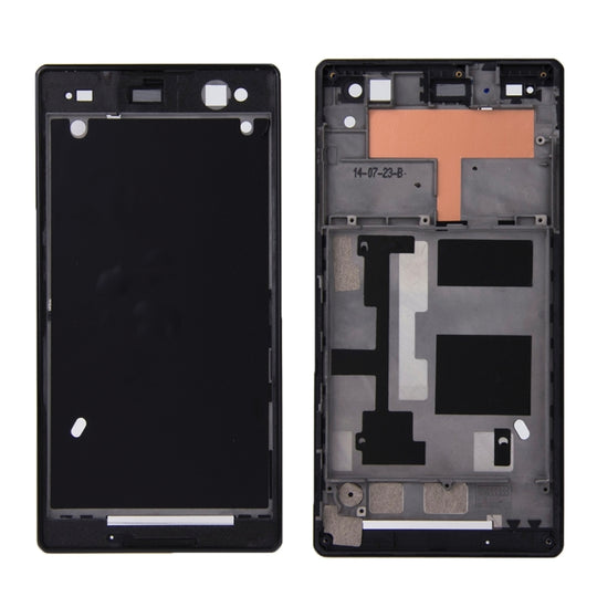 Frontgehäuse mit Klebstoff für Sony Xperia C3 (Schwarz)