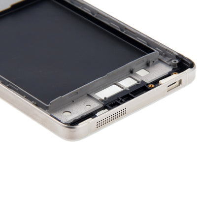 Front Housing LCD Frame Bezel Plate  for Xiaomi Mi 4(Silver) - Frame Bezel Plate by buy2fix | Online Shopping UK | buy2fix
