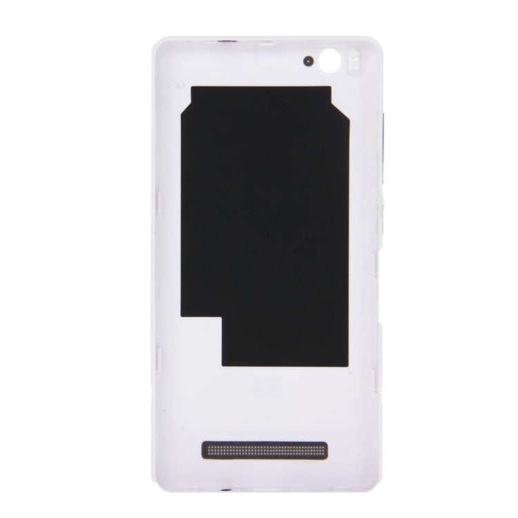 For Xiaomi Mi 4c Battery Back Cover(White) - Back Cover by buy2fix | Online Shopping UK | buy2fix