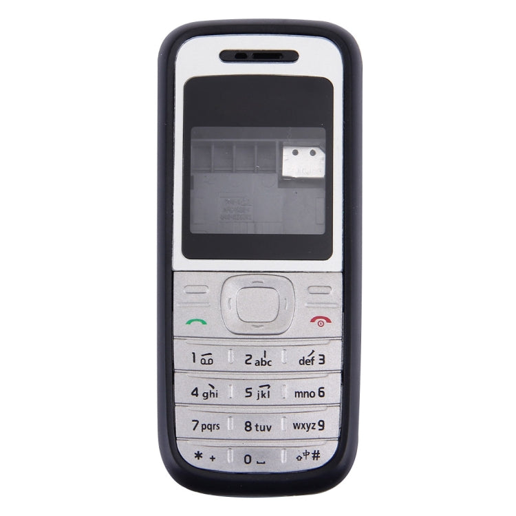 Full Housing Cover (Front Cover + Middle Frame Bezel + Battery Back Cover) for Nokia 1200 / 1208 / 1209(Black) - Full Housing Cover by buy2fix | Online Shopping UK | buy2fix