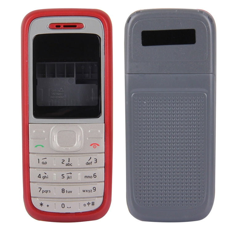 Full Housing Cover (Front Cover + Middle Frame Bezel + Battery Back Cover) for Nokia 1200 / 1208 / 1209(Red) - Full Housing Cover by buy2fix | Online Shopping UK | buy2fix