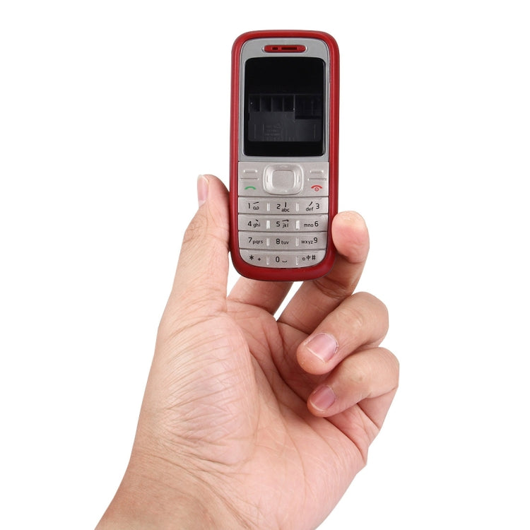 Full Housing Cover (Front Cover + Middle Frame Bezel + Battery Back Cover) for Nokia 1200 / 1208 / 1209(Red) - Full Housing Cover by buy2fix | Online Shopping UK | buy2fix