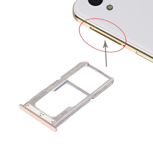 For OnePlus X SIM + SIM / SD Card Tray (Gold) - Card Tray by buy2fix | Online Shopping UK | buy2fix