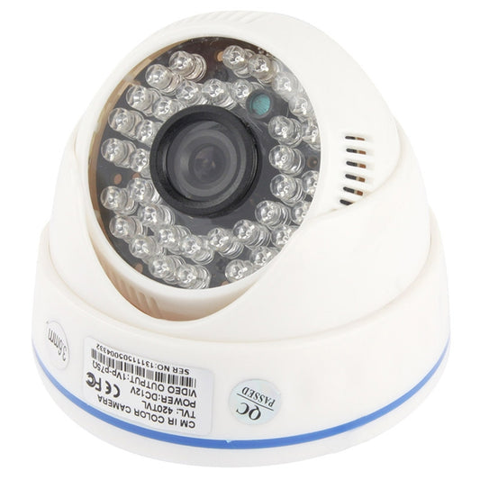 CMOS 420TVL 3.6mm Lens ABS Material Color Infrared Camera with 36 LED, IR Distance: 20m - Dome Camera by buy2fix | Online Shopping UK | buy2fix