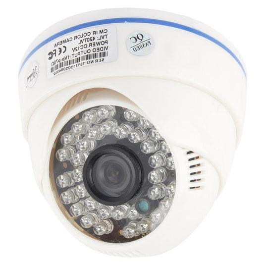 CMOS 420TVL 3.6mm Lens ABS Material Color Infrared Camera with 36 LED, IR Distance: 20m - Dome Camera by buy2fix | Online Shopping UK | buy2fix