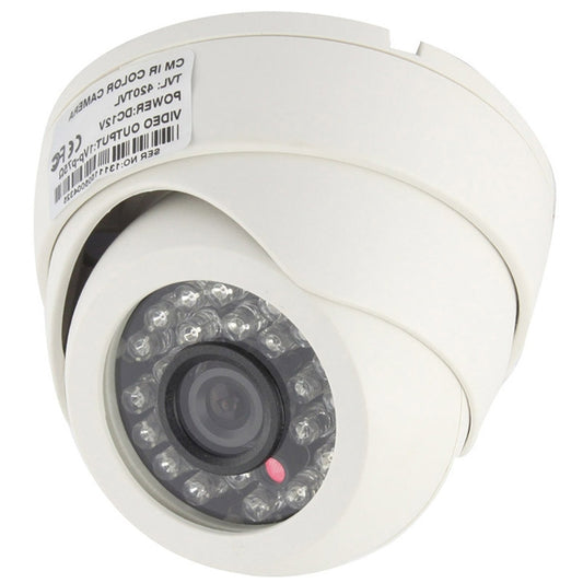 CMOS 420TVL 3.6mm Lens ABS Material Color Infrared Camera with 24 LED, IR Distance: 20m - Dome Camera by buy2fix | Online Shopping UK | buy2fix