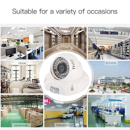 CMOS 420TVL 3.6mm Lens ABS Material Color Infrared Camera with 36 LED, IR Distance: 20m - Dome Camera by buy2fix | Online Shopping UK | buy2fix