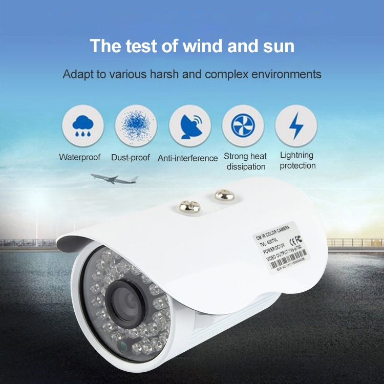 CMOS 420TVL 6mm Lens Metal Material Color Infrared Camera with 36 LED, IR Distance: 20m - Bullet Camera by buy2fix | Online Shopping UK | buy2fix