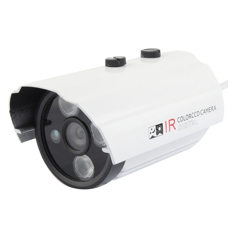 CMOS 420TVL 6mm Lens Metal Material Array LED Color Infrared Camera with 3 LED, IR Distance: 20m - Bullet Camera by buy2fix | Online Shopping UK | buy2fix