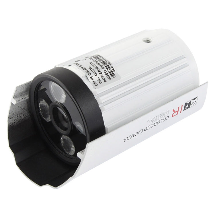 CMOS 420TVL 6mm Lens Metal Material Array LED Color Infrared Camera with 3 LED, IR Distance: 20m - Bullet Camera by buy2fix | Online Shopping UK | buy2fix