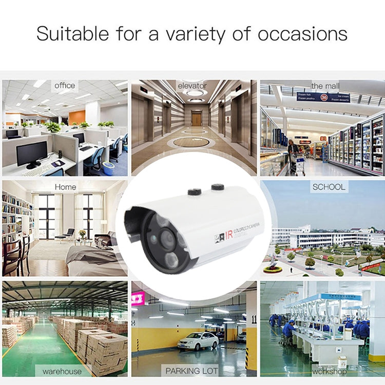 CMOS 420TVL 6mm Lens Metal Material Array LED Color Infrared Camera with 3 LED, IR Distance: 20m - Bullet Camera by buy2fix | Online Shopping UK | buy2fix