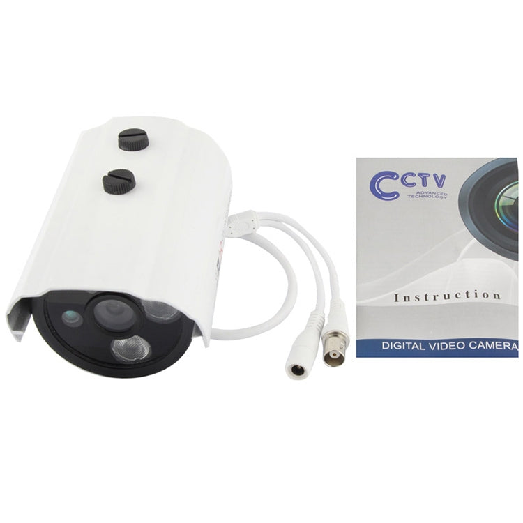 CMOS 420TVL 6mm Lens Metal Material Array LED Color Infrared Camera with 3 LED, IR Distance: 20m - Bullet Camera by buy2fix | Online Shopping UK | buy2fix