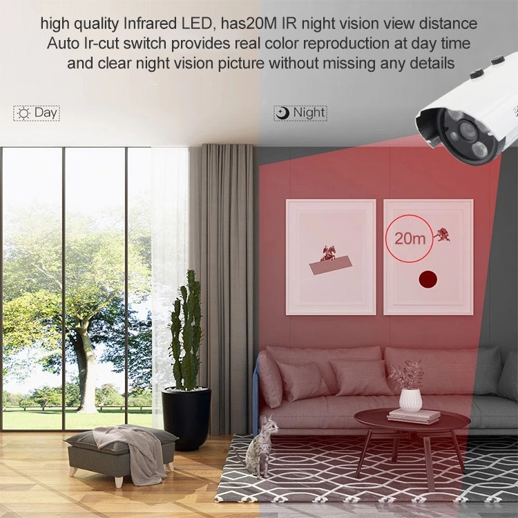 CMOS 420TVL 6mm Lens Metal Material Array LED Color Infrared Camera with 3 LED, IR Distance: 20m - Bullet Camera by buy2fix | Online Shopping UK | buy2fix