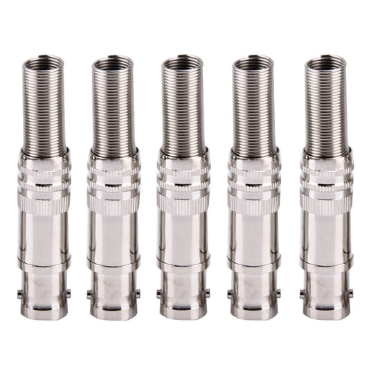 5 PCS Straight Female BNC Connector for DVR / Cable - Connector by buy2fix | Online Shopping UK | buy2fix