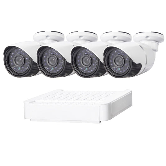 N4B-Mini/L 4 Ch 720P 1.0 Mega Pixel IP Camera NVR Kit, Support Night Vision / Motion Detection, IR Distance: 20m by buy2fix