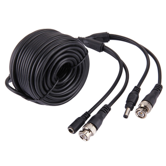 CCTV Surveillance Camera Video Cable w. BNC Connector, Length: 15m(Black) - Cable & Adapter by buy2fix | Online Shopping UK | buy2fix