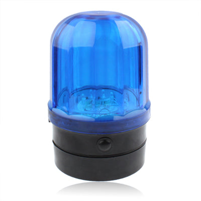 Voyant d'avertissement stroboscopique à 6 LED pour voiture avec base magnétique forte (bleu + noir)