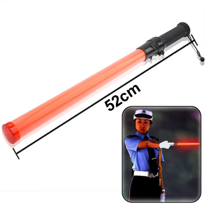 Safety Traffic 3-Mode Control Red LED Baton with Alarm Function, Length: 52cm - Warning Lights by buy2fix | Online Shopping UK | buy2fix