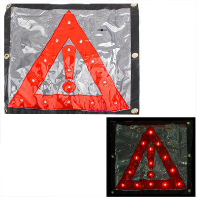 15LED Triangle Emergency Car Warning Safety Traffic Sign Red - Warning Lights by buy2fix | Online Shopping UK | buy2fix