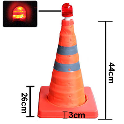 Lift Road Safety Road Cones with Warning Dome, Height: 44cm - Warning Lights by buy2fix | Online Shopping UK | buy2fix