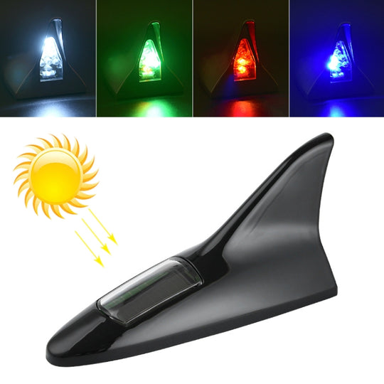 Solar Haifischflosse hoch positioniertes Alarmlicht (schwarz)