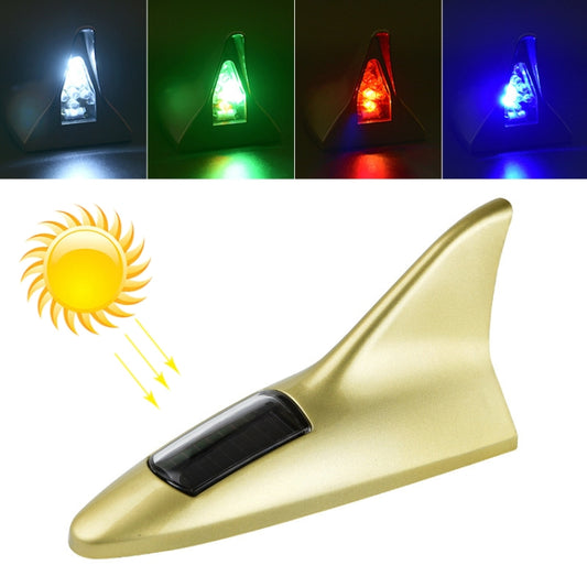 Solar Shark Fin High-positioned Alarm Light(Gold) - Warning Lights by buy2fix | Online Shopping UK | buy2fix
