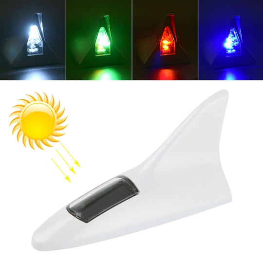 Solar Haifischflosse hoch positioniertes Alarmlicht (weiß)