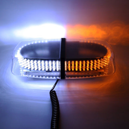 25W 240 LED Vehicle Roof Top Emergency Hazard Warning Strobe Light, Yellow and White Light - Warning Lights by buy2fix | Online Shopping UK | buy2fix