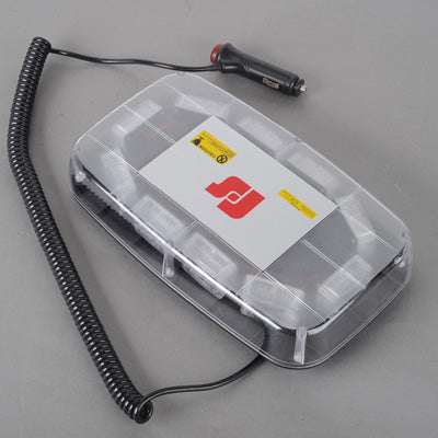 30W Warning Mini Light Bar Strobe Light with 10pcs 3-LED Bars, Yellow Light - Warning Lights by buy2fix | Online Shopping UK | buy2fix