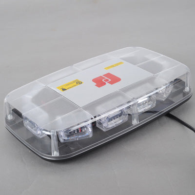 30W Warning Mini Light Bar Strobe Light with 10pcs 3-LED Bars, Yellow Light - Warning Lights by buy2fix | Online Shopping UK | buy2fix