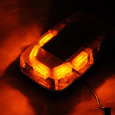 30W Warning Mini Light Bar Strobe Light with 10pcs 3-LED Bars, Yellow Light - Warning Lights by buy2fix | Online Shopping UK | buy2fix