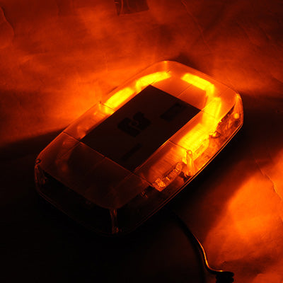 30W Warning Mini Light Bar Strobe Light with 10pcs 3-LED Bars, Yellow Light - Warning Lights by buy2fix | Online Shopping UK | buy2fix