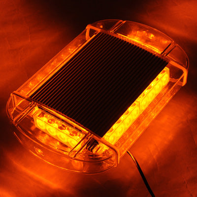 24W Warning Mini Light Bar Strobe Light with 6pcs 4-LED Bars, Yellow Light - Warning Lights by buy2fix | Online Shopping UK | buy2fix